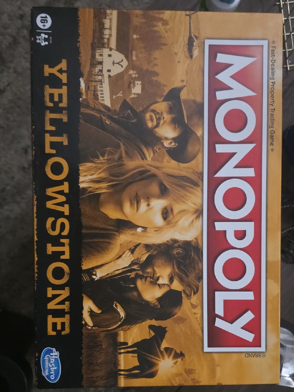 Monopoly Yellowstone Edition Board Game - Yellow and Red